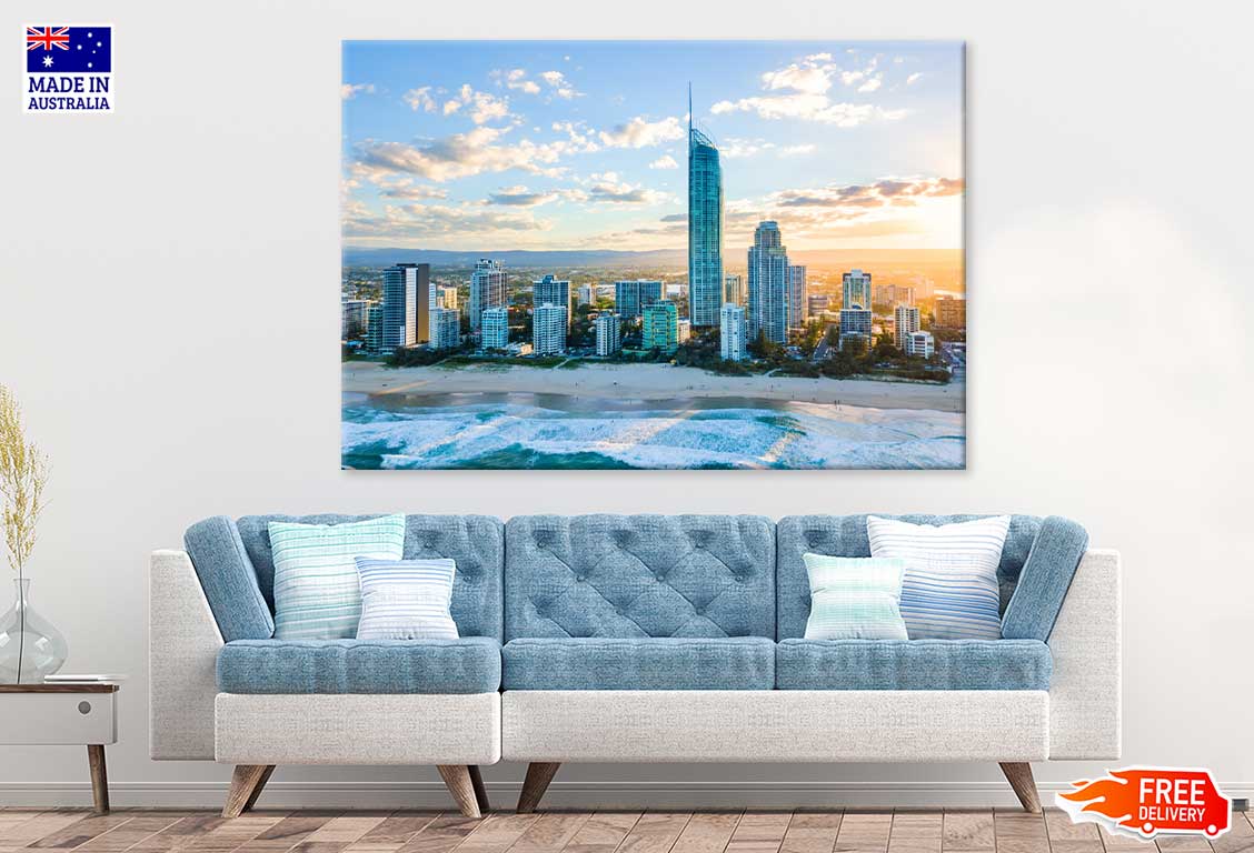 Sunset on Queensland's Gold Coast View Photograph Print 100% Australian Made