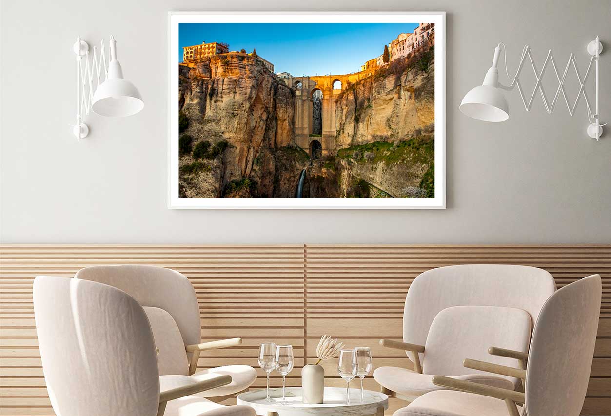 Ronda View Photograph in Andalusia Spain Home Decor Premium Quality Poster Print Choose Your Sizes