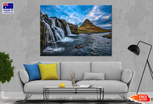 Kirkjufell Mountain & Waterfall Photograph Print 100% Australian Made