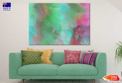 Green Pink & Blue Abstract Design Print 100% Australian Made