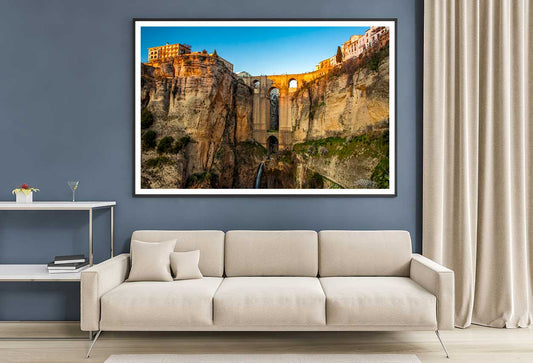 Ronda View Photograph in Andalusia Spain Home Decor Premium Quality Poster Print Choose Your Sizes