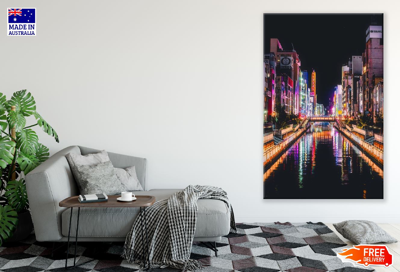 Osaka Japan Night View Photograph Print 100% Australian Made