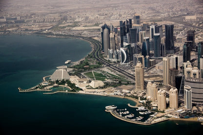 Dubai City Aerial View Photograph Print 100% Australian Made