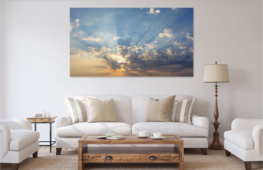 Stunning clouds multicoloured Print 100% Australian Made