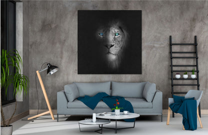 Portrait Stunning eyes Lion Print 100% Australian Made