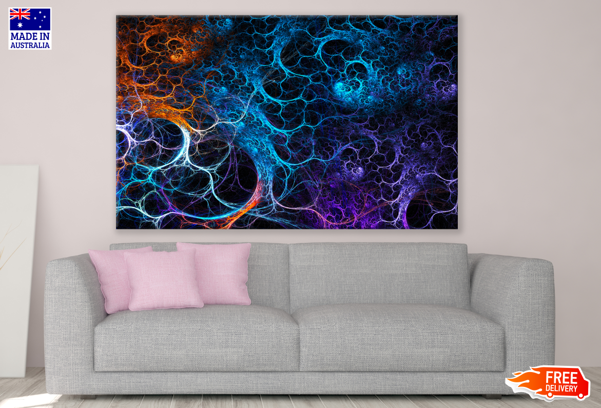 Colourful Abstract Fractal Design Print 100% Australian Made