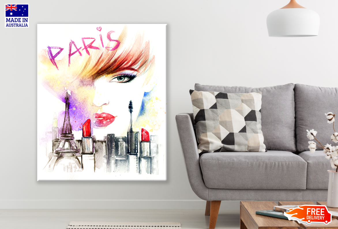 Paris Makeup Painting Print 100% Australian Made