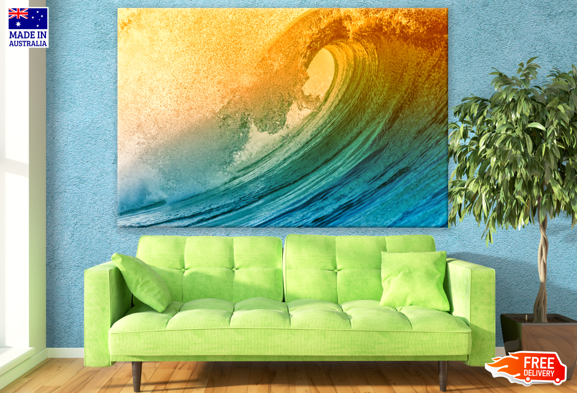 Stunning Sea Wave Crashing Photograph Print 100% Australian Made