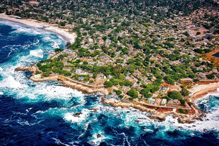 Carmel by the Sea & Cityscape California United States Print 100% Australian Made