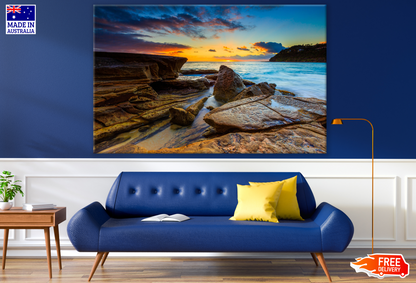 Beach View with Rocks Photograph Print 100% Australian Made