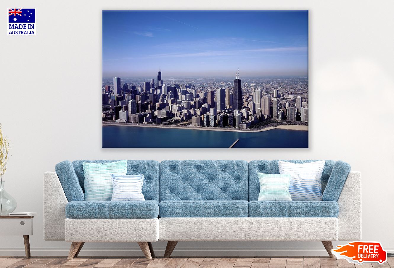 New York City Aerial View Photograph, USA Print 100% Australian Made