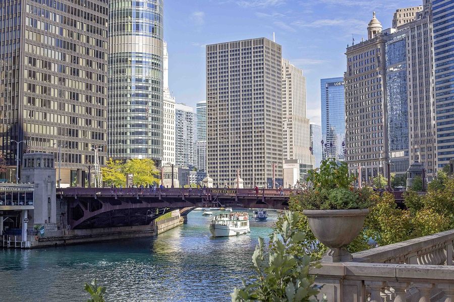 Chicago River & Cityscape Photograph, USA Print 100% Australian Made