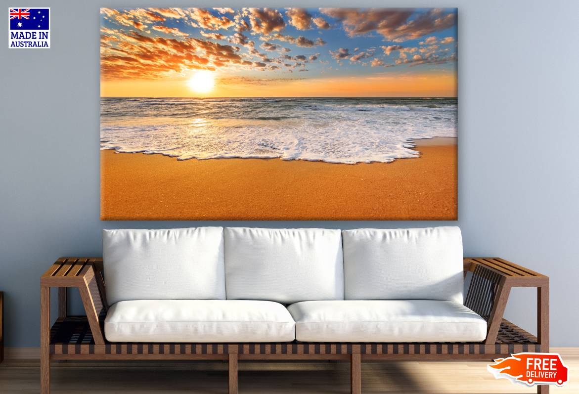 Colorful Ocean Beach Sunrise Photograph Print 100% Australian Made