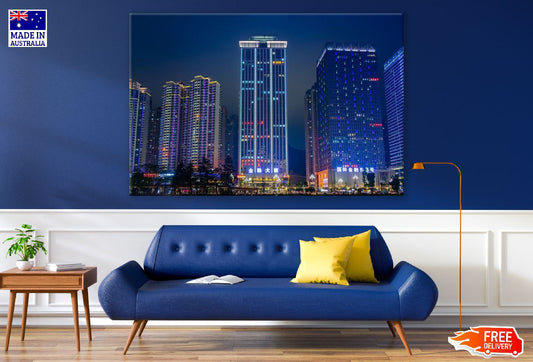 Shanghai Nigh View Photograph, China Print 100% Australian Made
