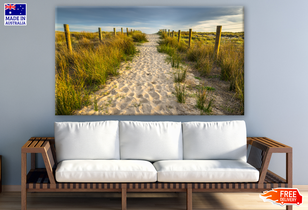 Sunset Beach Walking Path Photograph Print 100% Australian Made