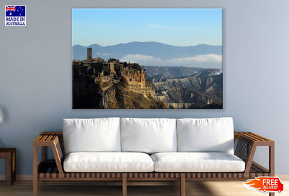 Civita Di Bagnoregio Aerial View Photograph Italy Print 100% Australian Made