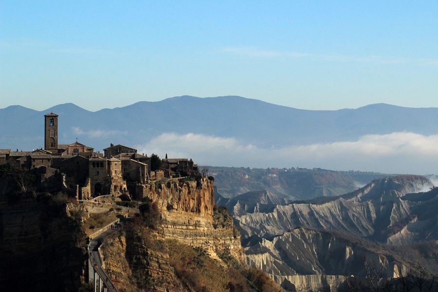 Civita Di Bagnoregio Aerial View Photograph Italy Print 100% Australian Made
