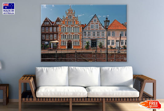 Städte City Houses View Photograph, Germany Print 100% Australian Made