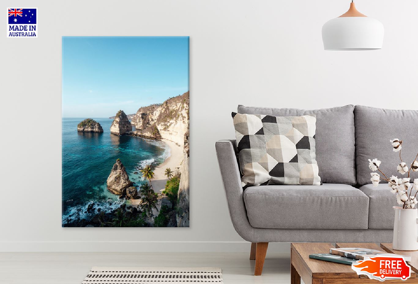 Diamond Beach Penida Island Bali Photograph Print 100% Australian Made