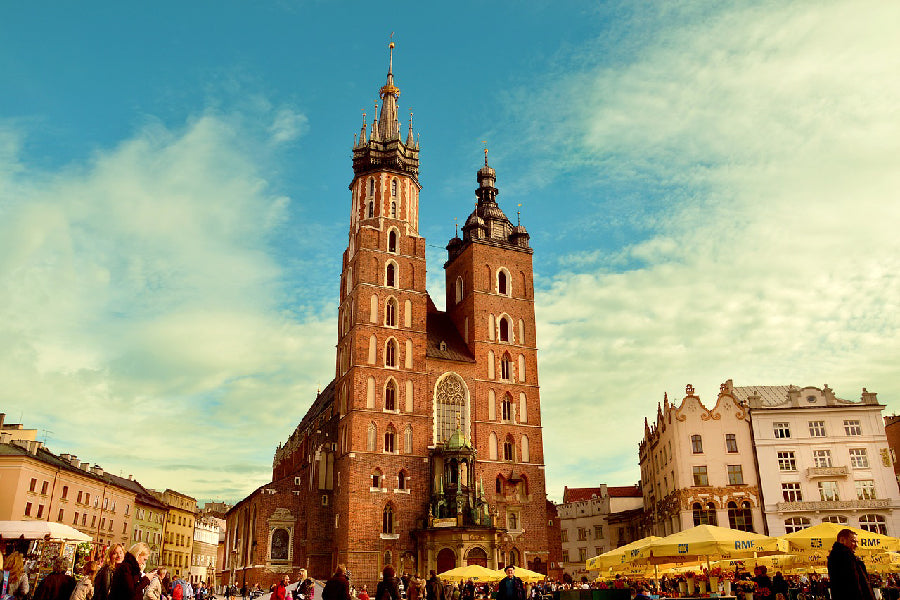 St. Mary's Basilica Photograph in Kraków, Poland Print 100% Australian Made