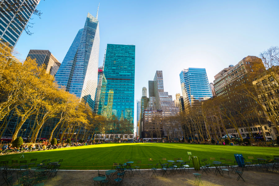 Bryant Park Town View Photograph Manhattan Print 100% Australian Made