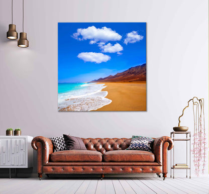 Square Canvas Fuerteventura Barlovento Sea High Quality Print 100% Australian Made