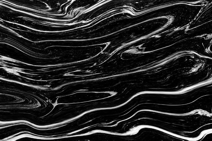 Black & White Wave Abstract Design Print 100% Australian Made