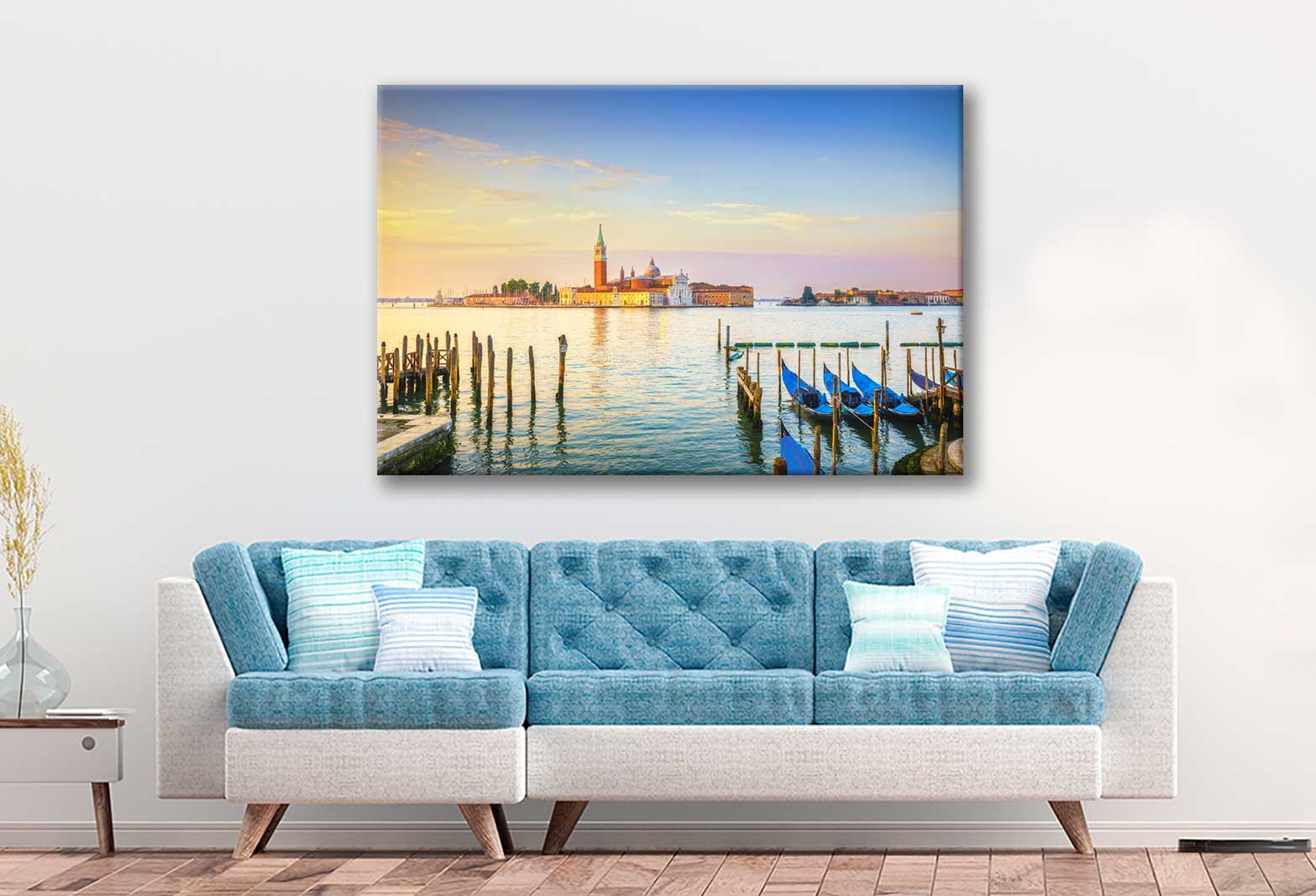 Bella Home Venice Lagoon & Maggiore Church Italy Print Canvas Ready to hang