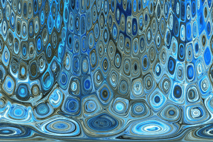 Blue Abstract Design Print 100% Australian Made