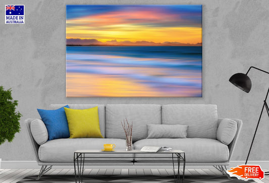 Sea & Sunset Abstract Design Print 100% Australian Made