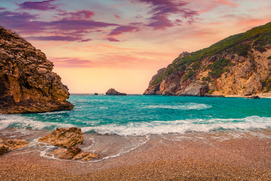 Rocky Ionian Sea Corfu Island Photograph Home Decor Premium Quality Poster Print Choose Your Sizes
