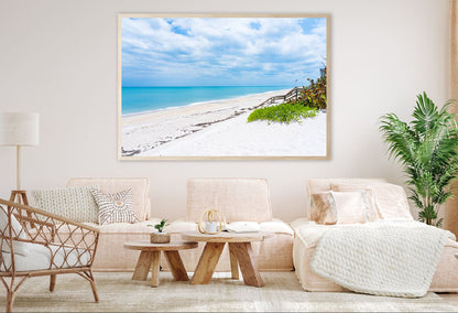Sandy Melbourne Beach Photograph in Florida Home Decor Premium Quality Poster Print Choose Your Sizes