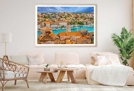 Trogir Croatia Town Blue Sky View Photograph Home Decor Premium Quality Poster Print Choose Your Sizes