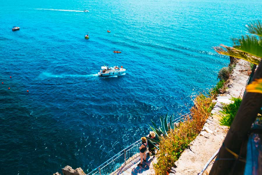 Bella Home Boats and Yachts on Sea Scenery Print Canvas Ready to hang