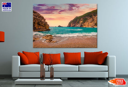 Rocky Ionian Sea Corfu Island View Print 100% Australian Made