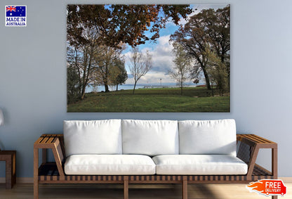 Autumn Trees Garden Near Sea Photograph Print 100% Australian Made