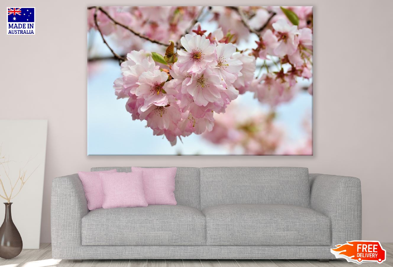 Ornamental Cherry Blossom Flowers & Branches Photograph Print 100% Australian Made