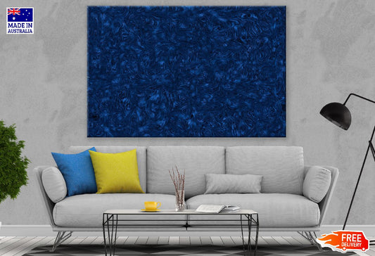 Black & Blue Abstract Design Print 100% Australian Made