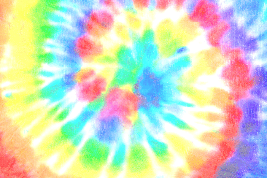 Rainbow Color Abstract Design Print 100% Australian Made
