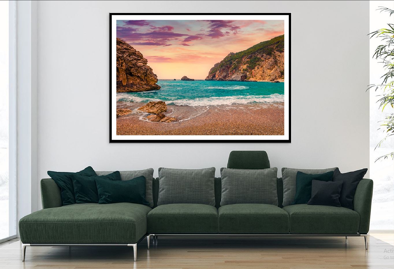 Rocky Ionian Sea Corfu Island Photograph Home Decor Premium Quality Poster Print Choose Your Sizes
