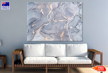 Pink & Blue Abstract Design Print 100% Australian Made