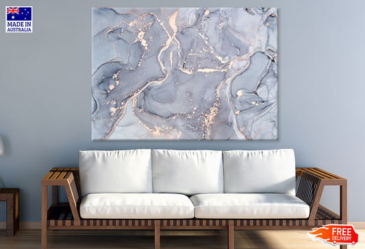 Pink & Blue Abstract Design Print 100% Australian Made