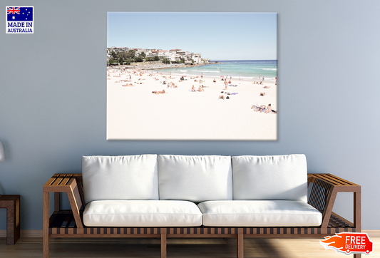 Landscape View of Bondi Beach Print 100% Australian Made