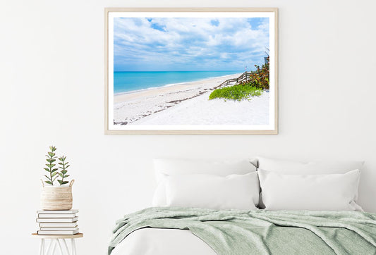 Sandy Melbourne Beach Photograph in Florida Home Decor Premium Quality Poster Print Choose Your Sizes