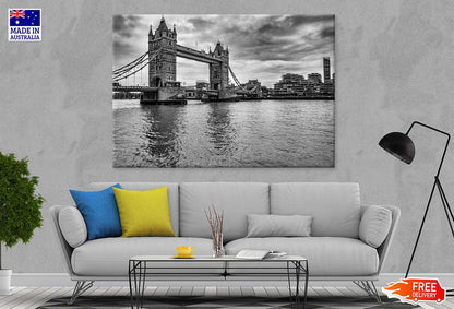 London Bridge & Lake B&W View Photograph Print 100% Australian Made