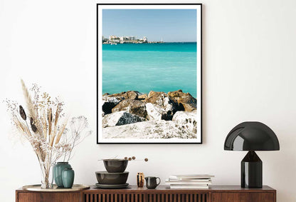 Puglia Beach View Photograph Otranto Home Decor Premium Quality Poster Print Choose Your Sizes