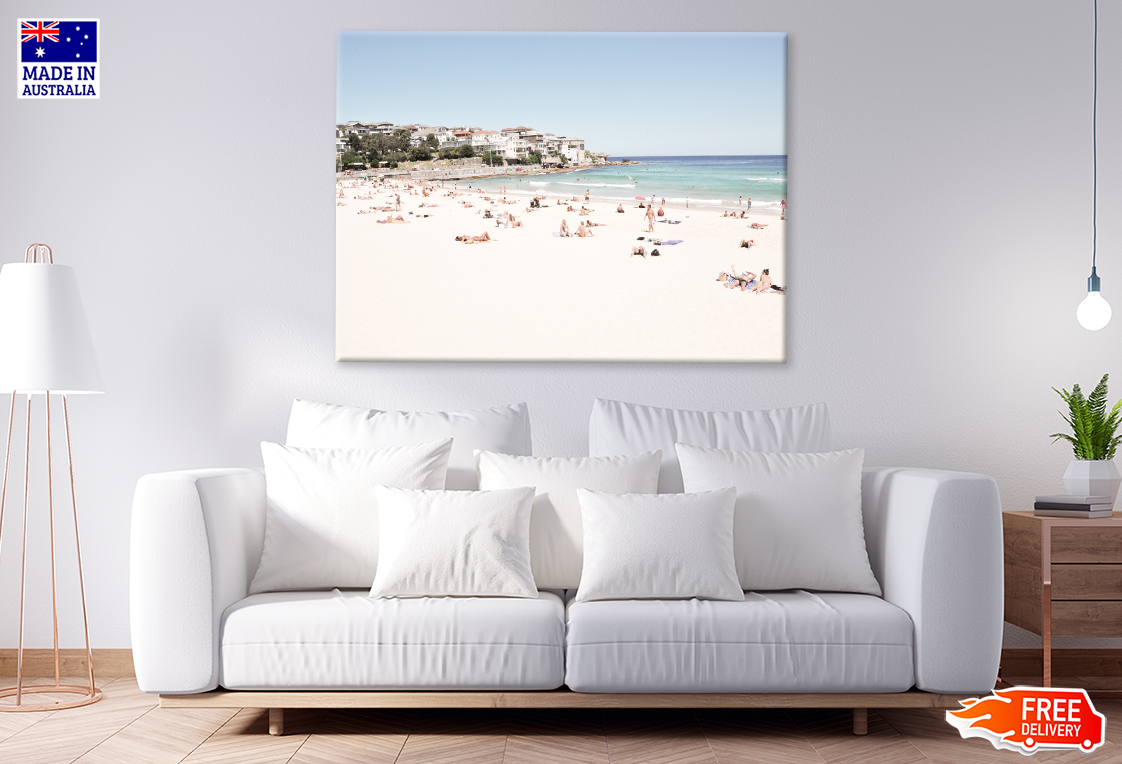 Landscape View of Bondi Beach Print 100% Australian Made