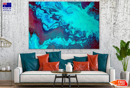 Blue & Red Abstract Design Print 100% Australian Made