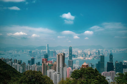 Hong Kong City View Photograph from Victoria Peak Print 100% Australian Made