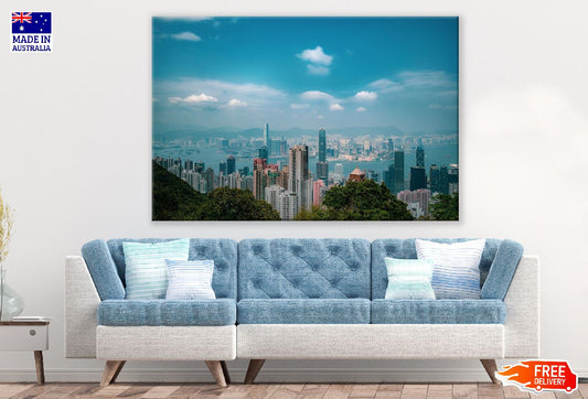 Hong Kong City View Photograph from Victoria Peak Print 100% Australian Made